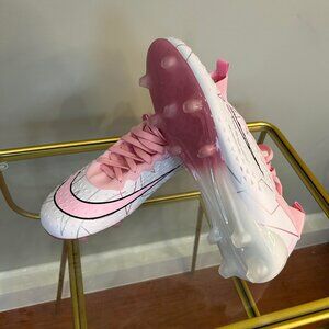 Women Soccer Shoes Cleats Outdoor Breathable Athletic Professional Spikes